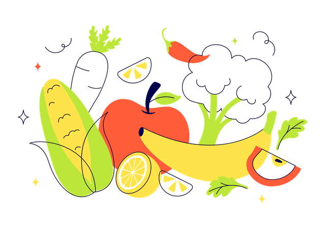 Holistic Nutrition  Illustration