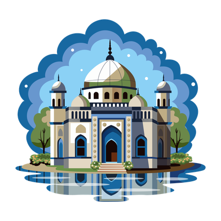 Holy Mosque  Illustration