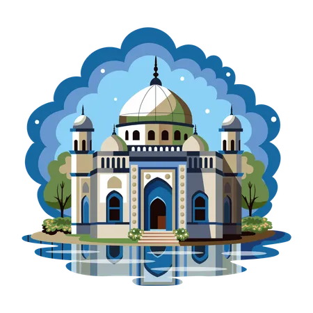 Holy Mosque  Illustration