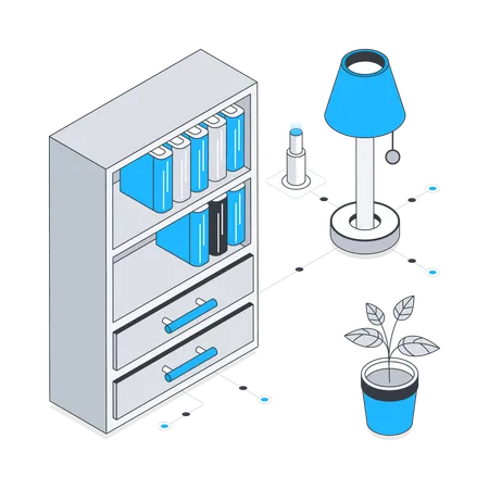 Holzgestell  Illustration