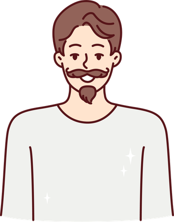 Hombre con barba  Illustration