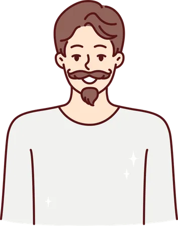 Hombre con barba  Illustration