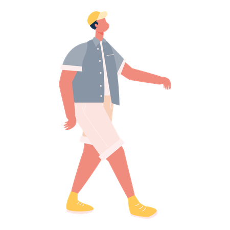 Hombre caminando  Illustration