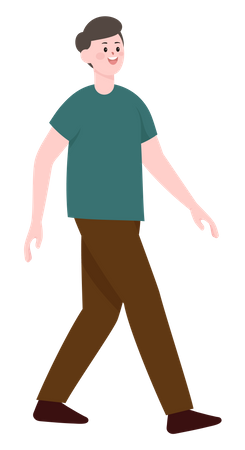 Hombre caminando  Ilustración