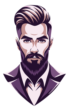 Hombre elegante  Ilustración