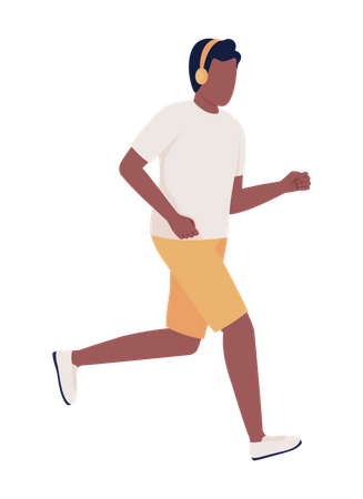 Hombre corriendo  Ilustración