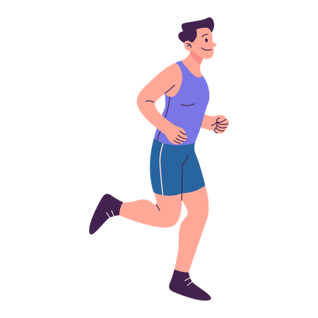 Hombre corriendo  Illustration