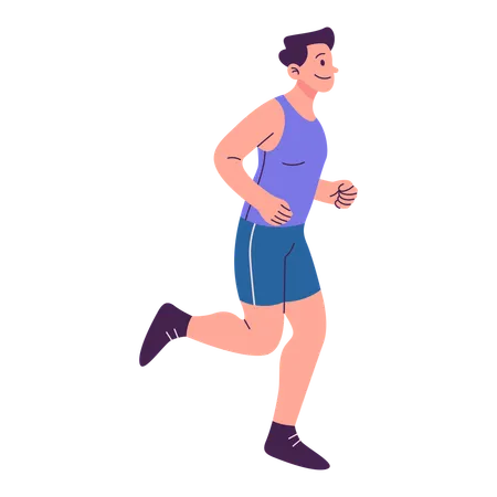 Hombre corriendo  Illustration