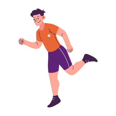 Hombre corriendo  Illustration