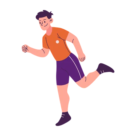 Hombre corriendo  Illustration