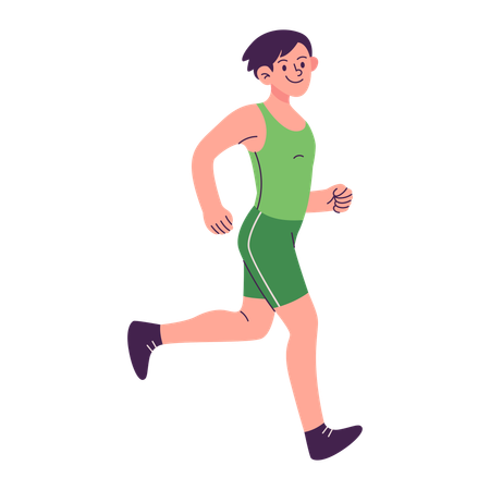 Hombre corriendo  Illustration