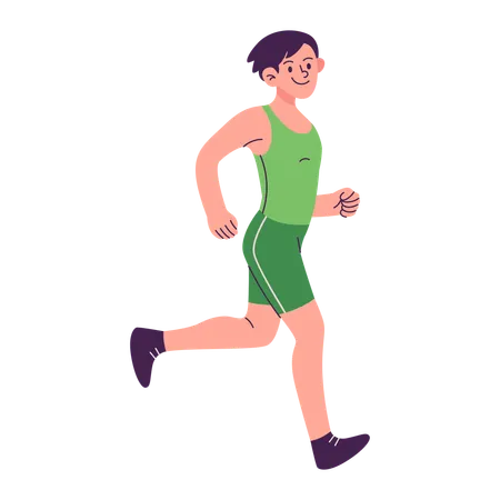 Hombre corriendo  Illustration