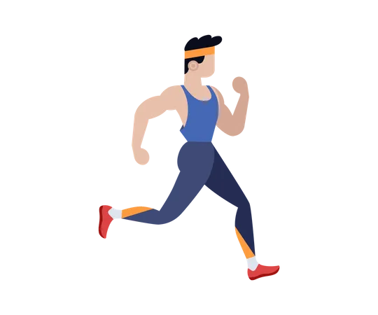 Hombre corriendo  Ilustración