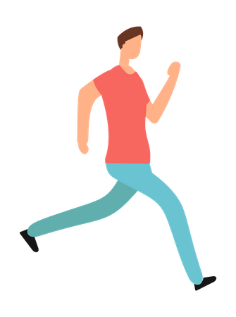 Hombre corriendo  Ilustración