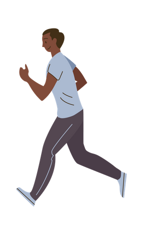 Hombre corriendo  Ilustración