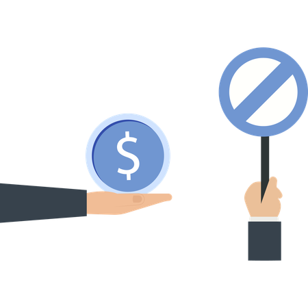 Hombre de negocios tomando decisiones de negocios  Ilustración