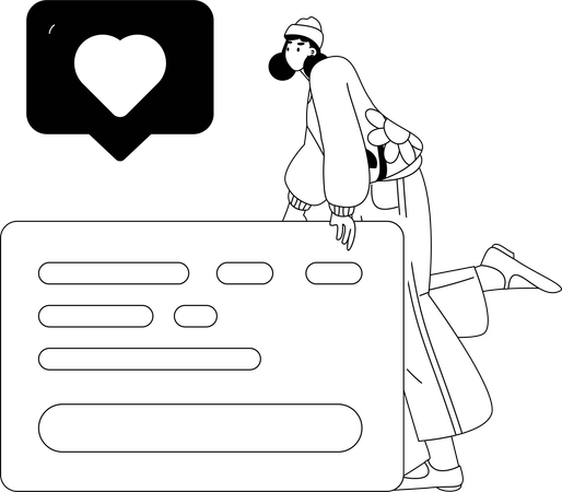 Hombre haciendo investigación de mercados  Ilustración