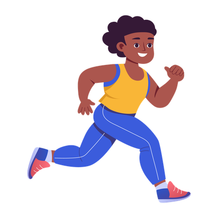 Hombre haciendo jogging  Ilustración