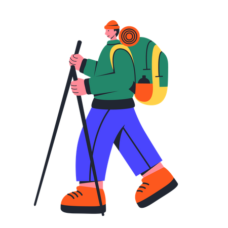 Hombre caminando  Ilustración