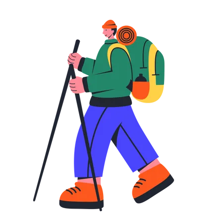 Hombre caminando  Ilustración