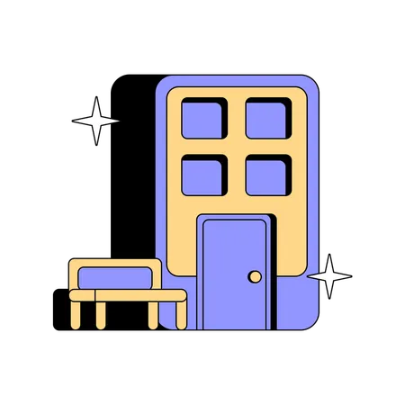 Home Apartments  Illustration