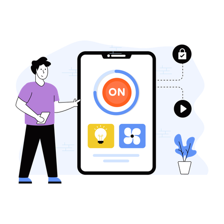 Home App  Illustration