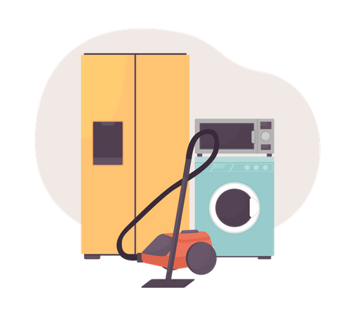 Home appliance Illustration