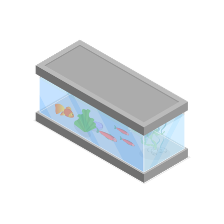 Home aquarium  Illustration