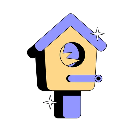 Home Bird House  Illustration