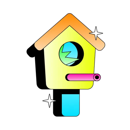 Home Bird House  Illustration