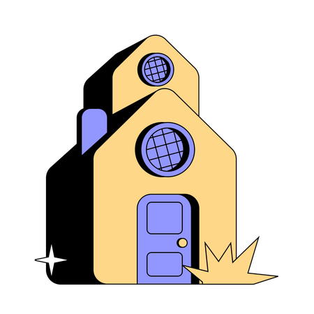 Home Church  Illustration