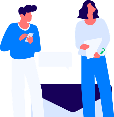 Home cleaner hears discount announcement  Illustration