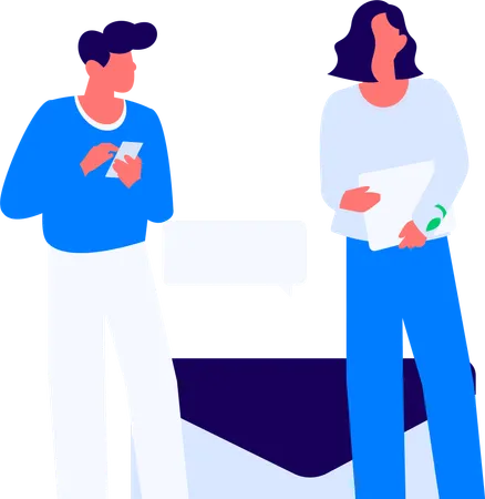 Home cleaner hears discount announcement  Illustration