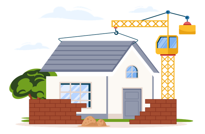 Home Construction  Illustration