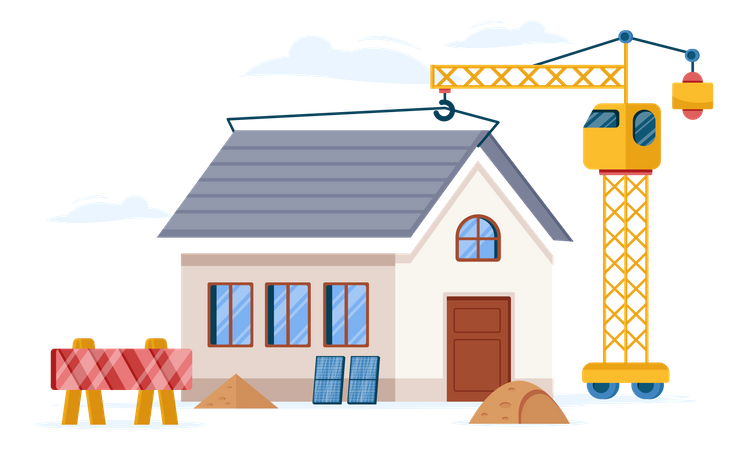 Home Construction  Illustration