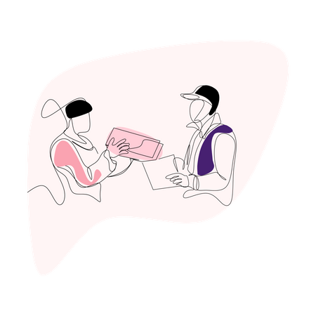 Home delivery Illustration
