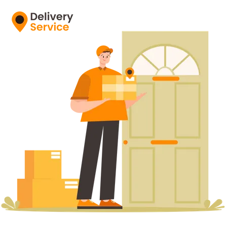 Home Delivery  Illustration