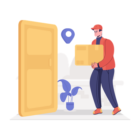 Home Delivery  Illustration