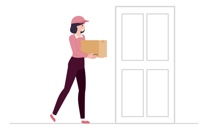 Home Delivery  Illustration