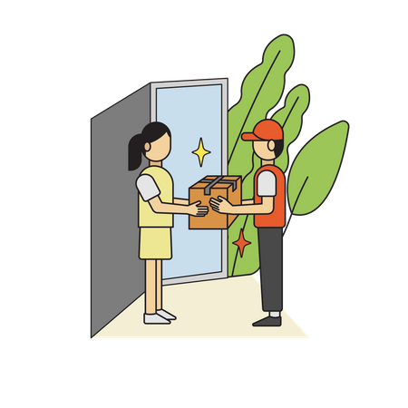 Home Delivery  Illustration