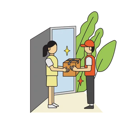 Home Delivery  Illustration