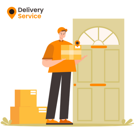 Home Delivery  Illustration