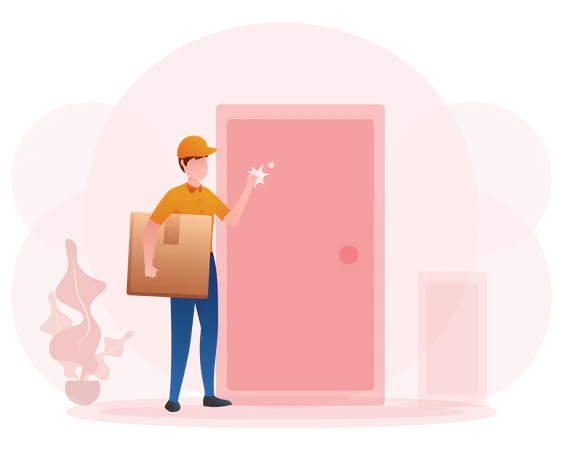 Home Delivery  Illustration