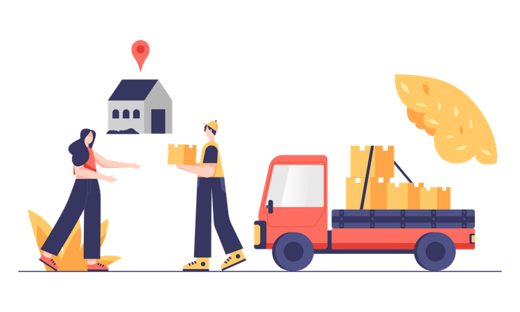 Home Delivery  Illustration