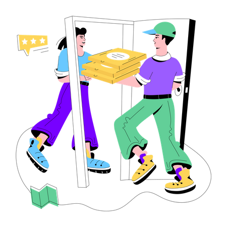 Home Delivery  Illustration