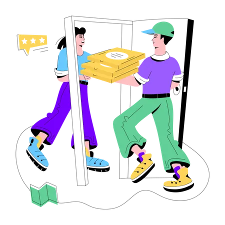 Home Delivery  Illustration