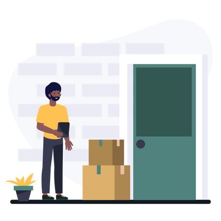 Home Delivery  Illustration