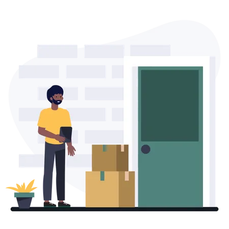 Home Delivery  Illustration