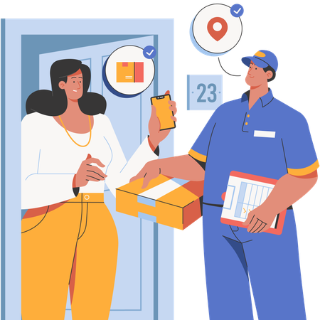 Home Delivery  Illustration