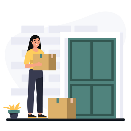 Home Delivery  Illustration